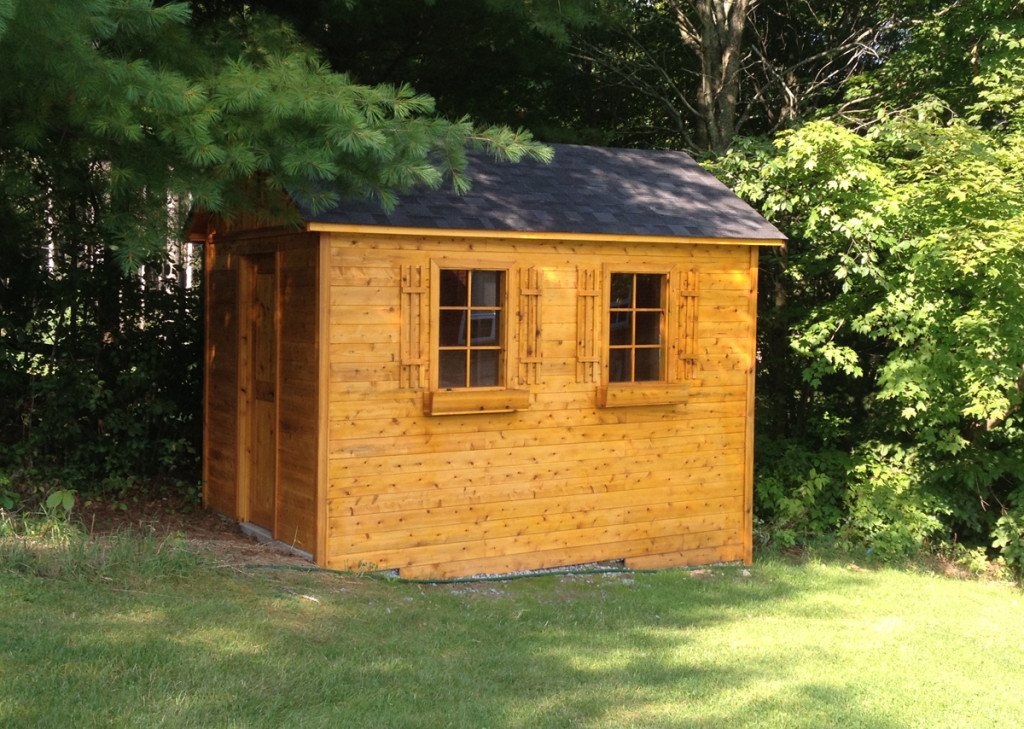garden sheds - cedar wood structures